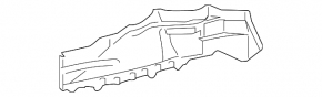 Outer part of the front left side member of a Toyota Corolla 14-19