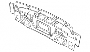 Rear panel VW Beetle 12-19 2 parts, black