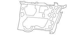 Front bumper bracket left VW Golf 15-17