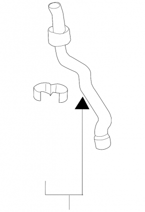 Upper cooling pipe Audi A3 8V 15-16 2.0 TDI