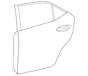 Bare rear right door for Toyota Corolla 14-19