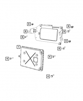 Dodge Grand Caravan 11-20 Engine Computer ECU Bracket