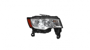 Headlight front right bare Jeep Grand Cherokee WK2 16-21 halogen, dark