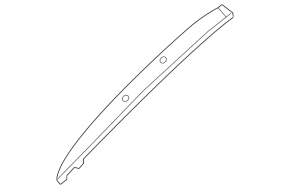 Nissan Altima 13-14 front pillar trim, left, gray, type 2