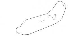 Left side driver's seat trim for a 19-22 Honda Insight, black, scratches