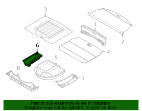 Trunk tray right Kia Niro 17-22 HEV, PHEV black