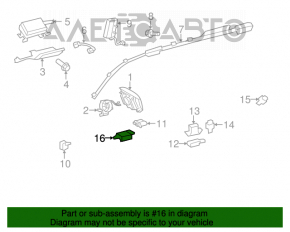 SRS airbag module airbag computer Toyota Camry v40