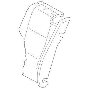 Backrest of the rear row of seats (2nd row) left Audi Q3 8U 15-18 black leather, dents