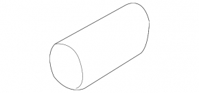 Left muffler tip for Audi A3 8V 15-20 chrome