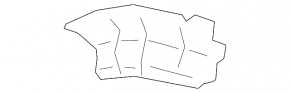 Upper right rear bumper mount for Porsche Taycan 20-26 sport