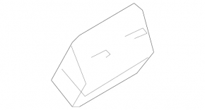 Mercedes W164 ML rear seat air duct beige