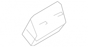 Mercedes W164 ML rear seat air duct beige