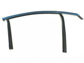 Upper front right door molding Ford Fusion mk5 13-16 chrome with glass seal, worn
