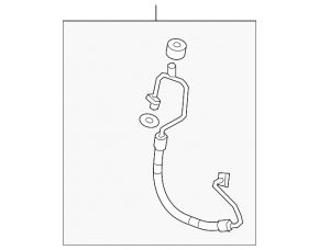 Air conditioning tube condenser-compressor Mazda CX-5 19-22 2.5T