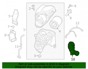 Air duct Chevrolet Cruze 16-