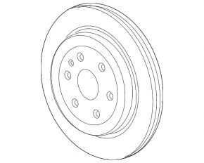 Rear left brake disc Chevrolet Equinox EV 24-26 315/23mm