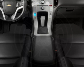 Carpet interior rear left Chevrolet Volt 11-15 rubber black