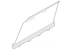 Curtain rear right door Volvo XC90 16-22 black