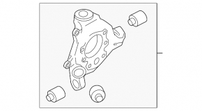 Rear left axle Nissan Pathfinder 13-20 with broken ABS sensor
