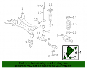 Rear left axle Nissan Pathfinder 13-20 with broken ABS sensor