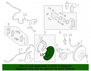 Brake Disc Cover Rear Right Nissan Rogue Sport 17-19