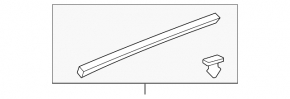 Right hood-wing seal for Lexus LX570 08-15 pre-restyling