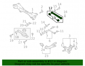Upper rear left control arm for Kia Optima 11-15