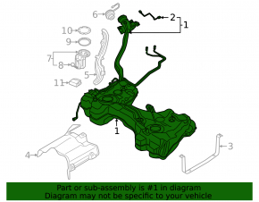 Fuel tank Audi A3 22-26