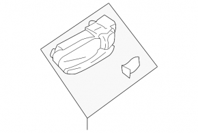 Subaru b10 Tribeca inner rear right door handle