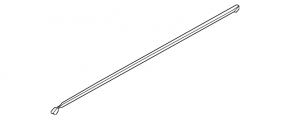 Upper rear left door molding Subaru Forester 19-24 SK chrome