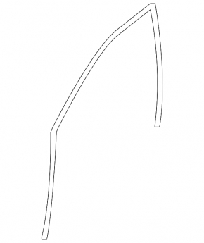 Front left glass seal Subaru Impreza WRX GH 08-14