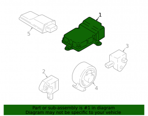 Module srs airbag computer airbags BMW 7 G11 G12 16-19 under radar