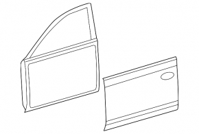 Toyota Camry v40 front left door bare
