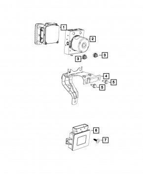 ABS Bracket ABS Jeep Cherokee KL 14-22