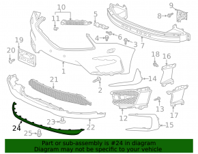 Acura RDX Front Lip 2019-25 2022-25, 2022-24