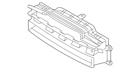 Lower radiator deflector Mitsubishi Outlander 16-22 2.4, 3.0