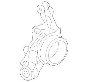 Trunnion with hub rear right Audi Q7 4L 10-15