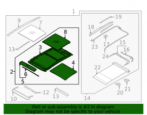 Panoramic mechanism for the Hyundai Tucson 22-25 frame