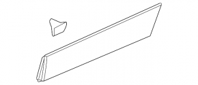 Door trim lower rear right Chevrolet Equinox 18- structure