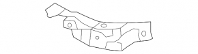 Front bumper mount left Kia Soul 14-19