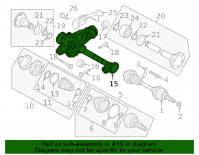 Front axle Porsche Cayenne 958 11-17