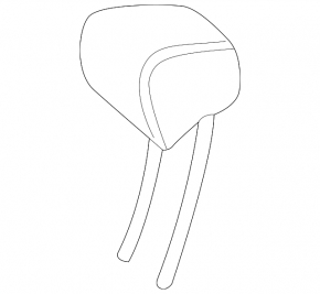 Rear central headrest Mercedes W213 E 17-23 beige leather