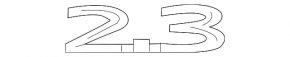 Emblem inscription 2.3 tailgate Lincoln MKC 15-19