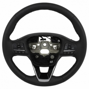 Steering wheel assembly Ford Bronco Sport 21-25 leather black without heating with buttons without paddles