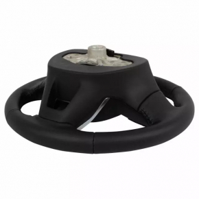 Steering wheel assembly Ford Bronco Sport 21-25 leather black without heating with buttons without paddles