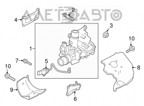 Turbine right Infiniti Q50 16-19 3.0T