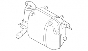 Muffler rear part barrel BMW i3 14-20
