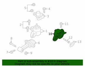 Engine mount left Kia Soul 14-19 automatic transmission