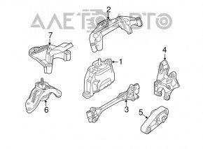Engine bracket right Mini Cooper Countryman R60 10-16