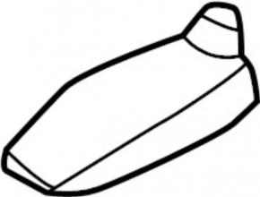 Antenna housing fin Nissan Leaf 18-22